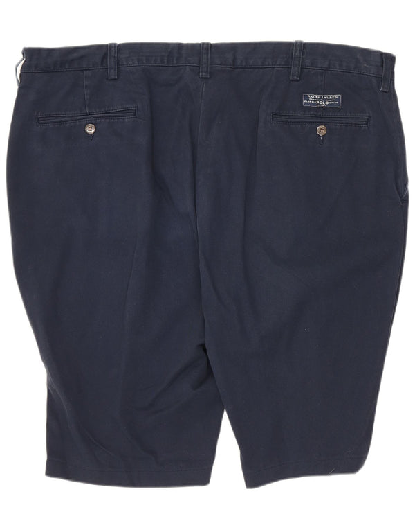 POLO RALPH LAUREN Mens Pegged Chino Shorts W40 XL  Navy Blue Cotton