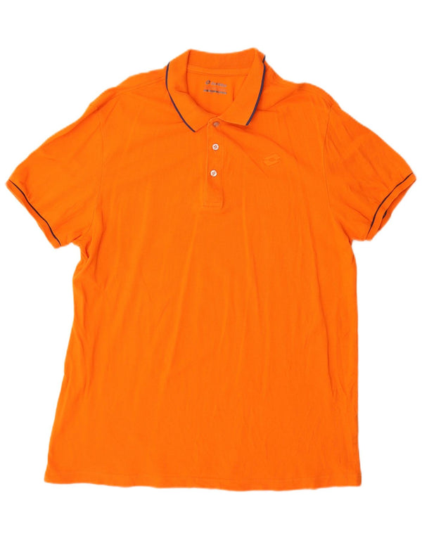 Polo da uomo LOTTO XL in cotone arancione