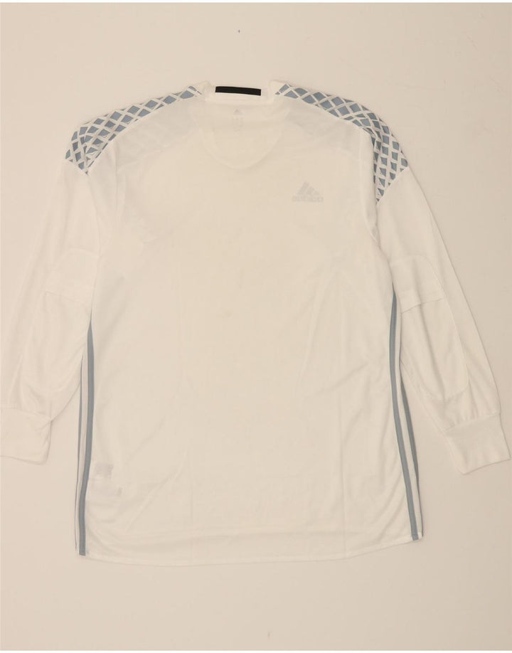 ADIDAS Adizero Graphic Top da uomo manica lunga XL poliestere bianco