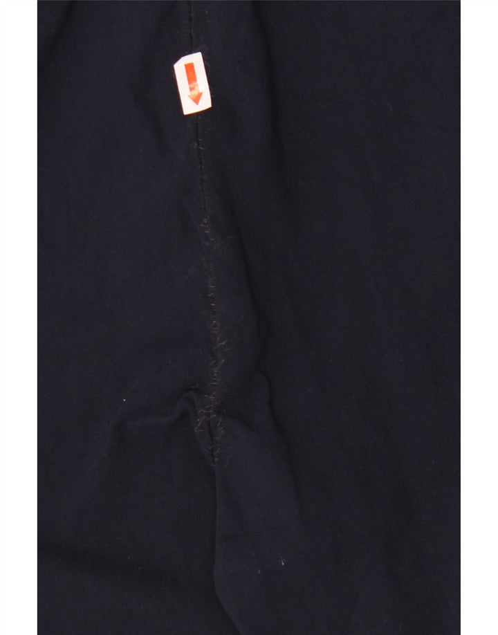 TOMMY HILFIGER Pantaloni chino dritti da uomo W34 L30 Rayon blu navy