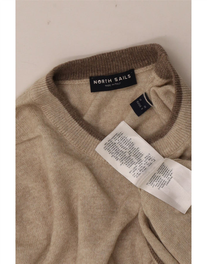 Maglione maglione girocollo da uomo North Sails beige medio in poliammide