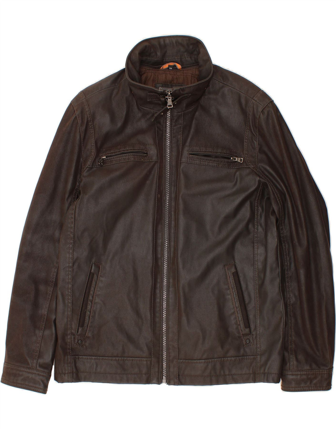 Giacca in pelle da uomo DNR IT 56 3XL Pelle marrone