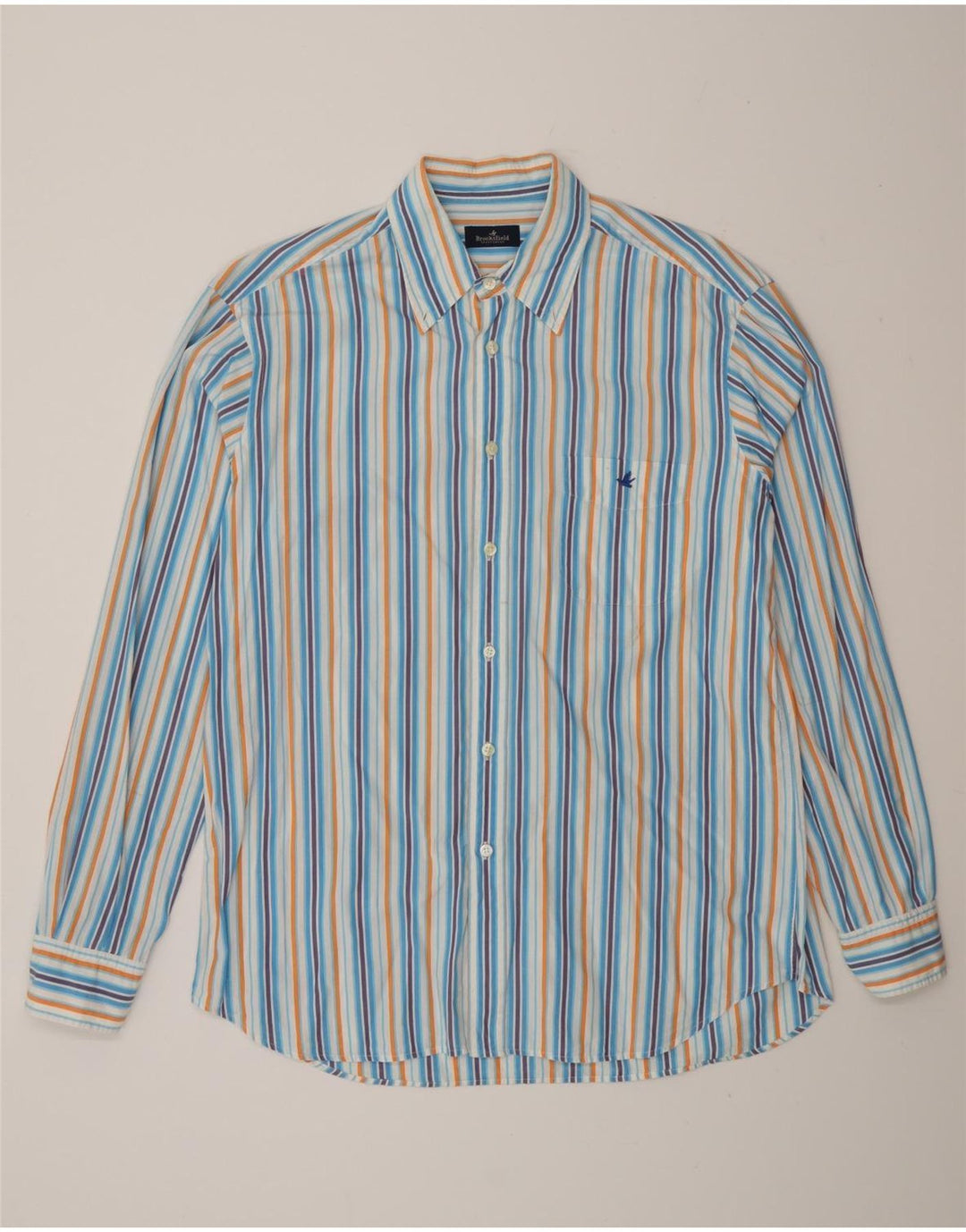 Camicia da uomo BROOKSFIELD taglia 42 grande a righe blu