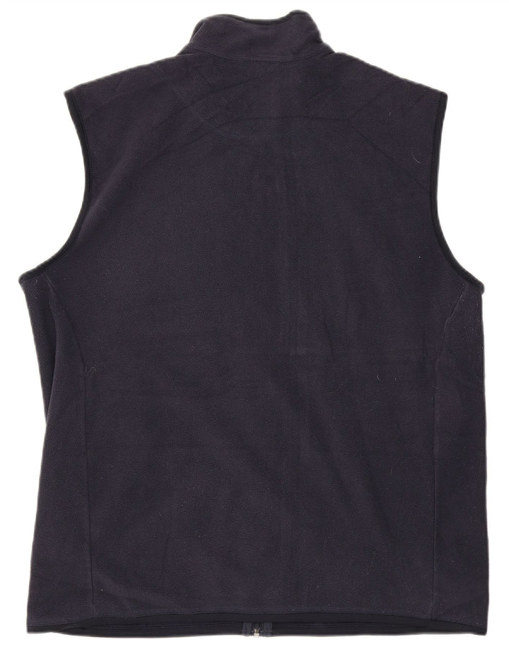 Giacca in pile da uomo Marks & Spencer UK 40 Large Blu Navy