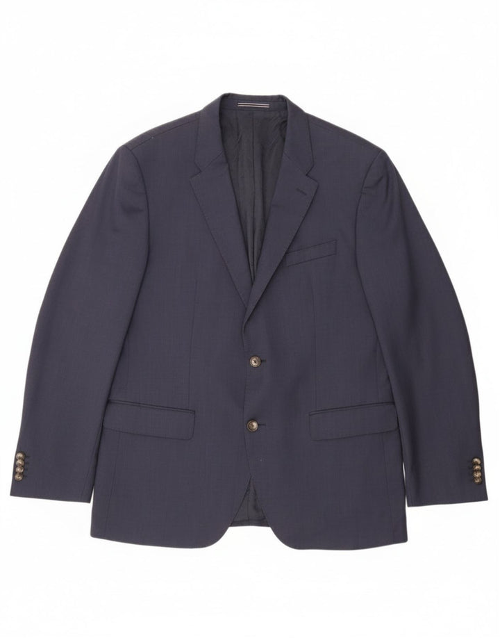 Giacca blazer a 2 bottoni sartoriale da uomo Tommy Hilfiger IT 54 2XL Blu navy