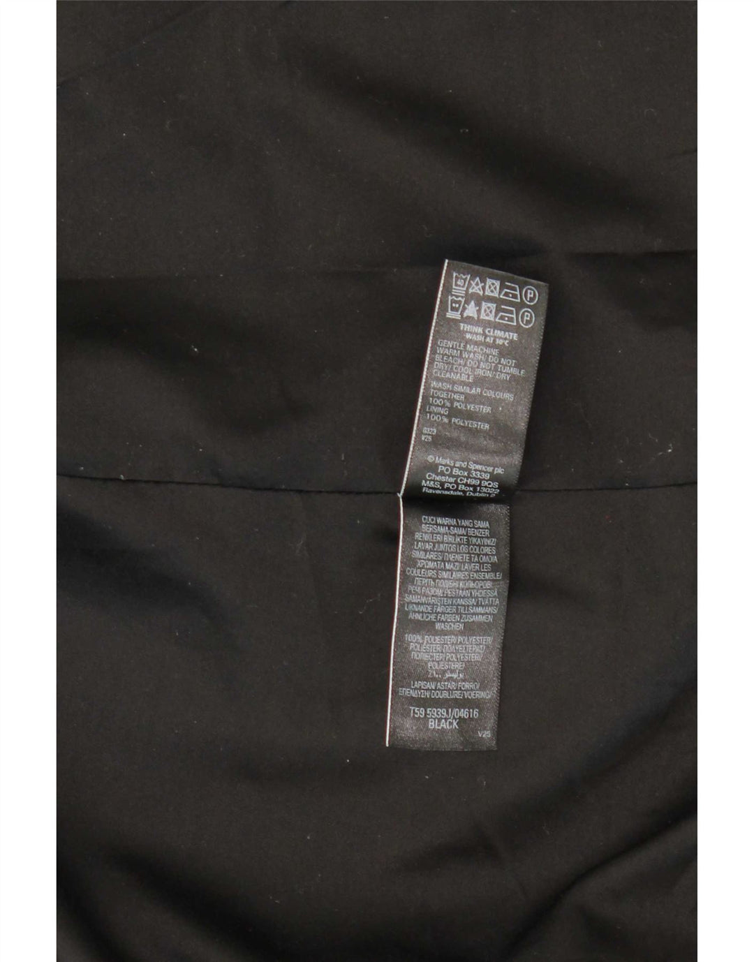 Giacca blazer da donna Marks & Spencer UK 12 poliestere nero medio
