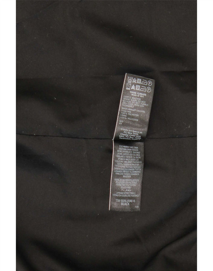 Giacca blazer da donna Marks & Spencer UK 12 poliestere nero medio