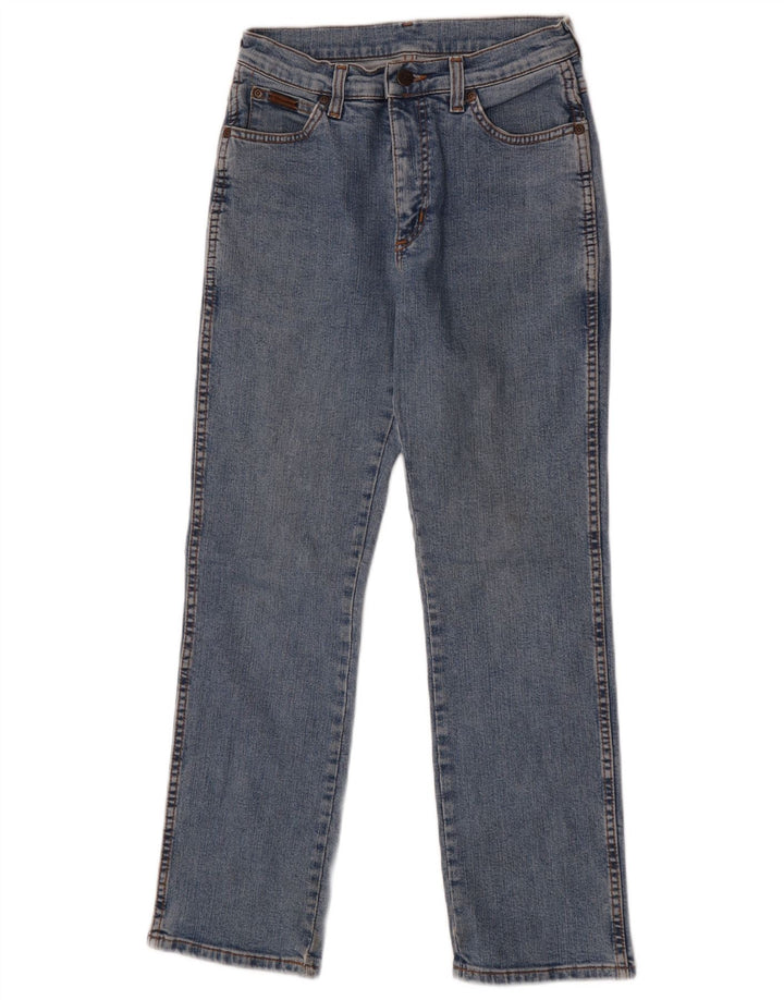 Jeans dritti da donna Wrangler US 10 medio W28 L28 cotone blu