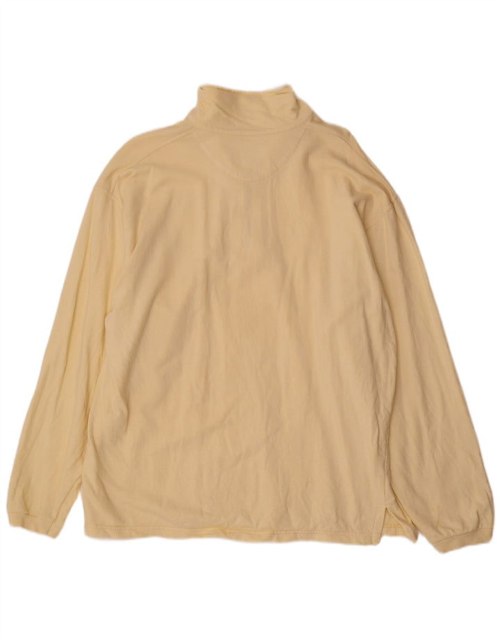 Felpa Levi's da uomo con collo alto, maglione grande, cotone beige
