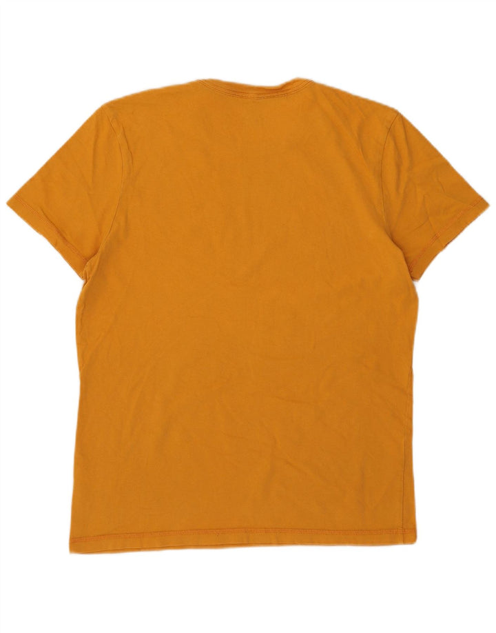 T-shirt grafica da uomo Diadora Top Small in cotone giallo