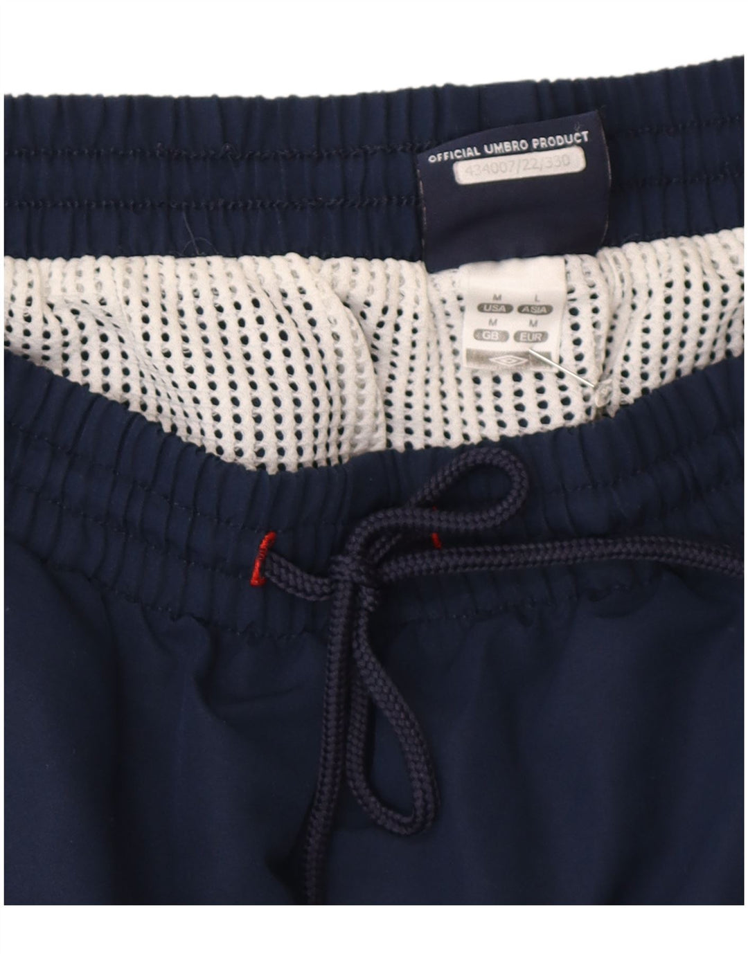 Pantaloncini sportivi grafici da uomo Umbro medio poliestere blu navy