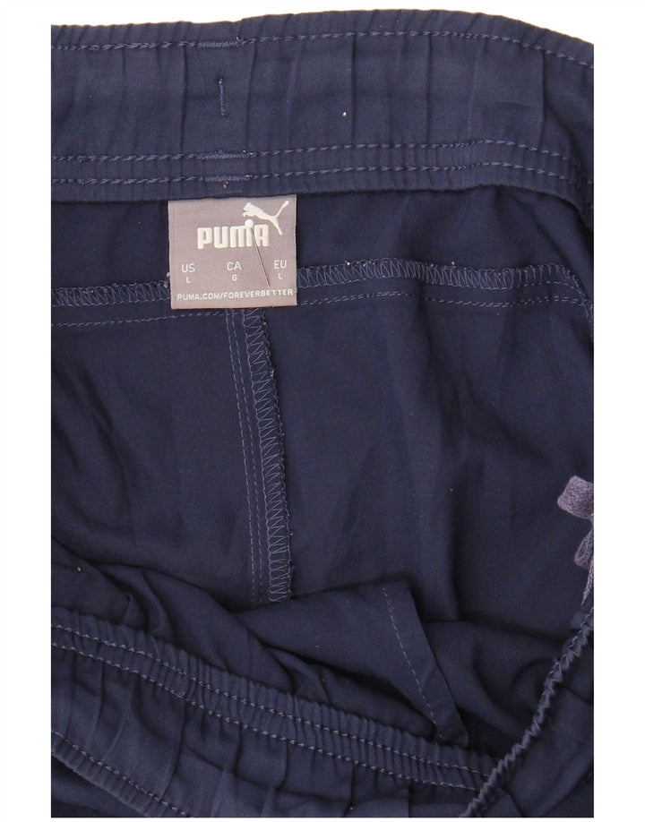 Pantaloncini sportivi Puma da uomo grandi blu navy