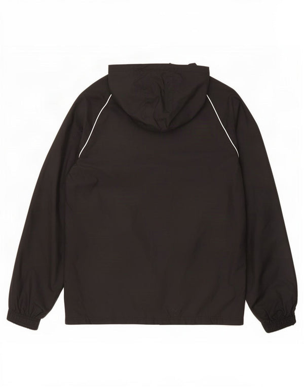 Giacca antipioggia con cappuccio da uomo Adidas UK 36 Small nera in poliammide
