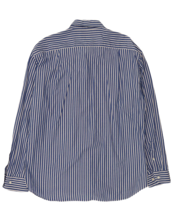 Camicia uomo ROCCOBAROCCO taglia 43 17 XL cotone a righe blu