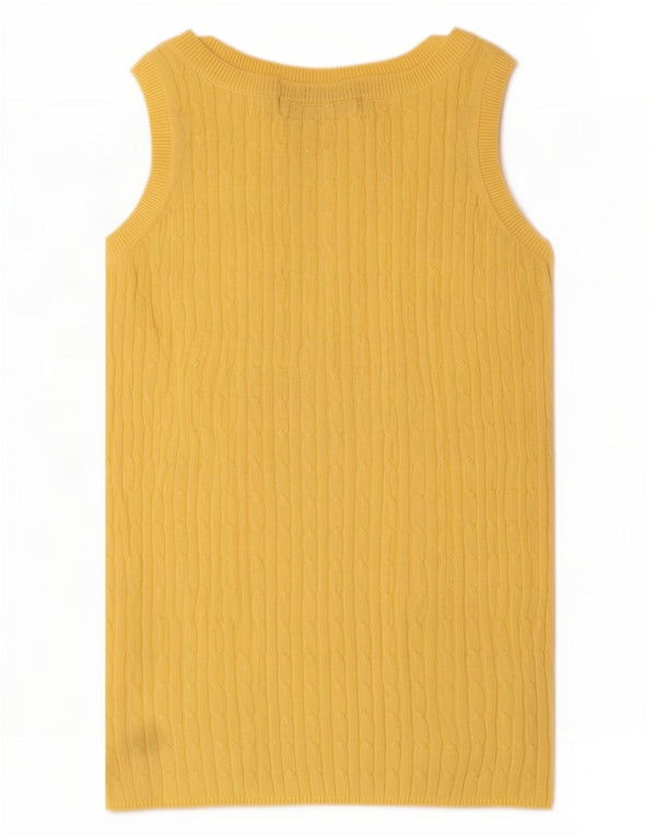 Canotta Donna Zara UK 12 Giallo Medio
