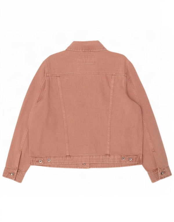Giacca di jeans da donna Marks & Spencer UK 16 grande cotone rosa