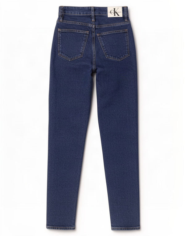 Jeans affusolati a vita alta da donna Calvin Klein W28 L30 cotone blu