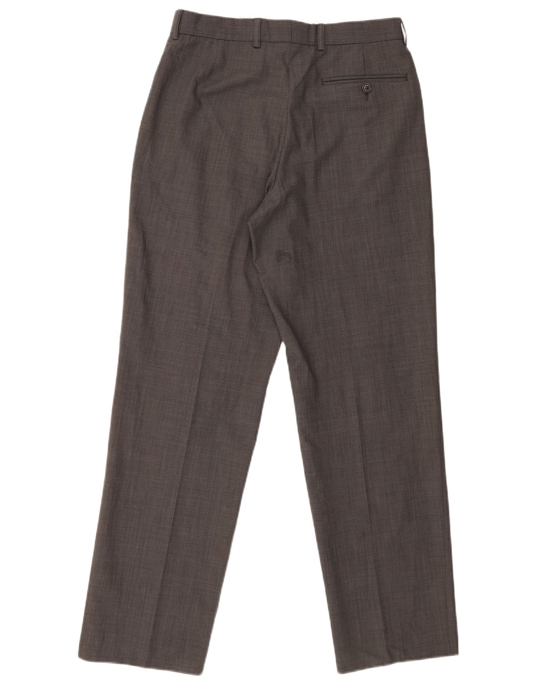 Pantaloni da abito dritti da uomo Marks & Spencer W30 L31 pied de poule neri