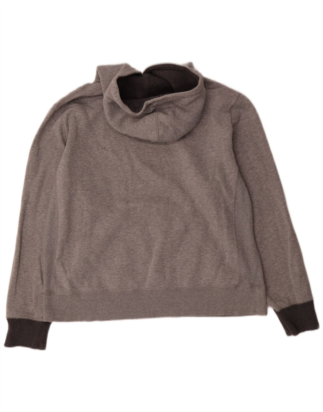 Felpa con cappuccio da uomo Nike in cotone mélange grigio medio