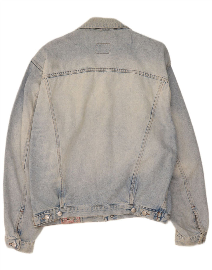 RIFLE Mens Denim Jacket UK 42 XL Blue