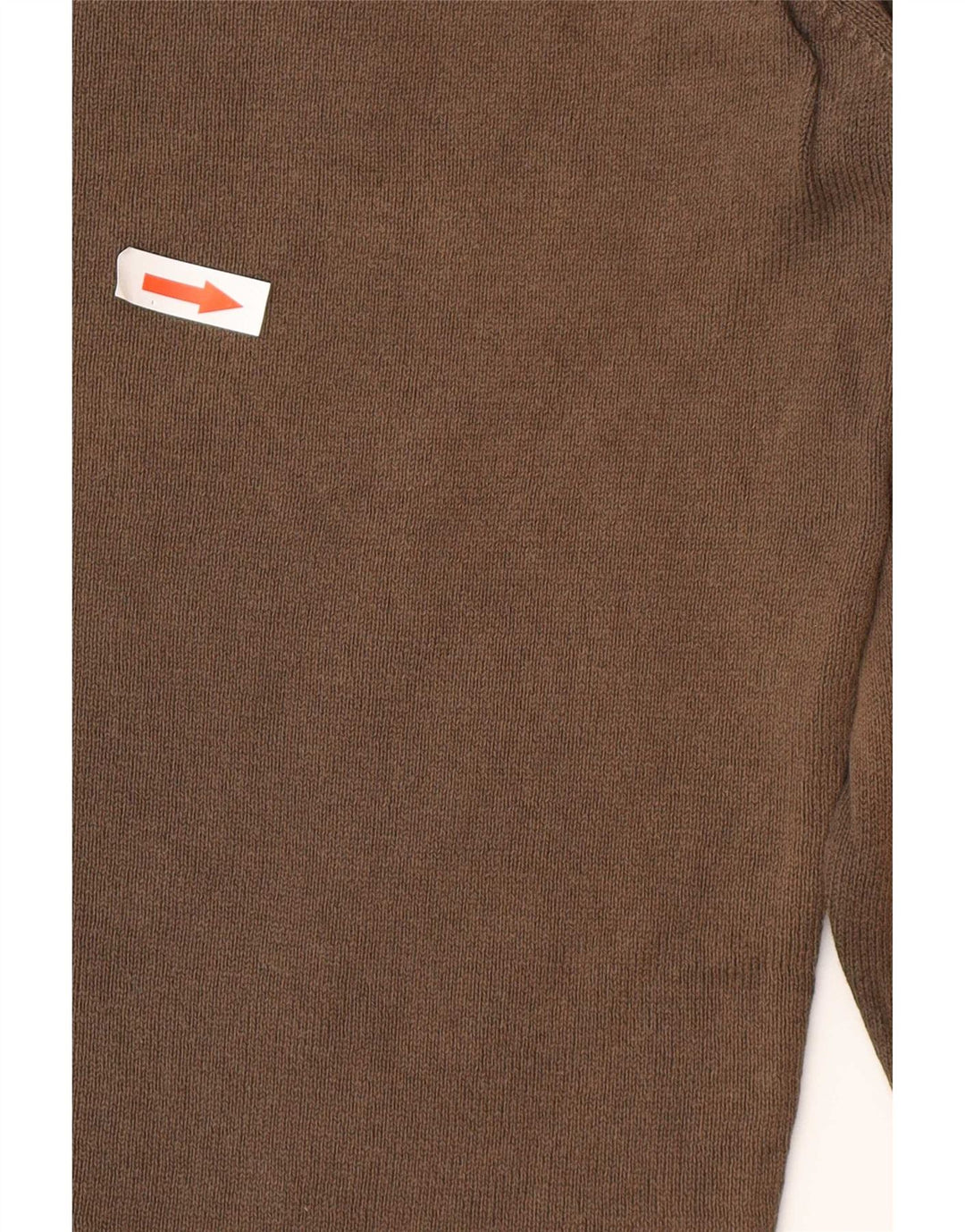 Maglione maglione girocollo da uomo Zara grande in cotone marrone