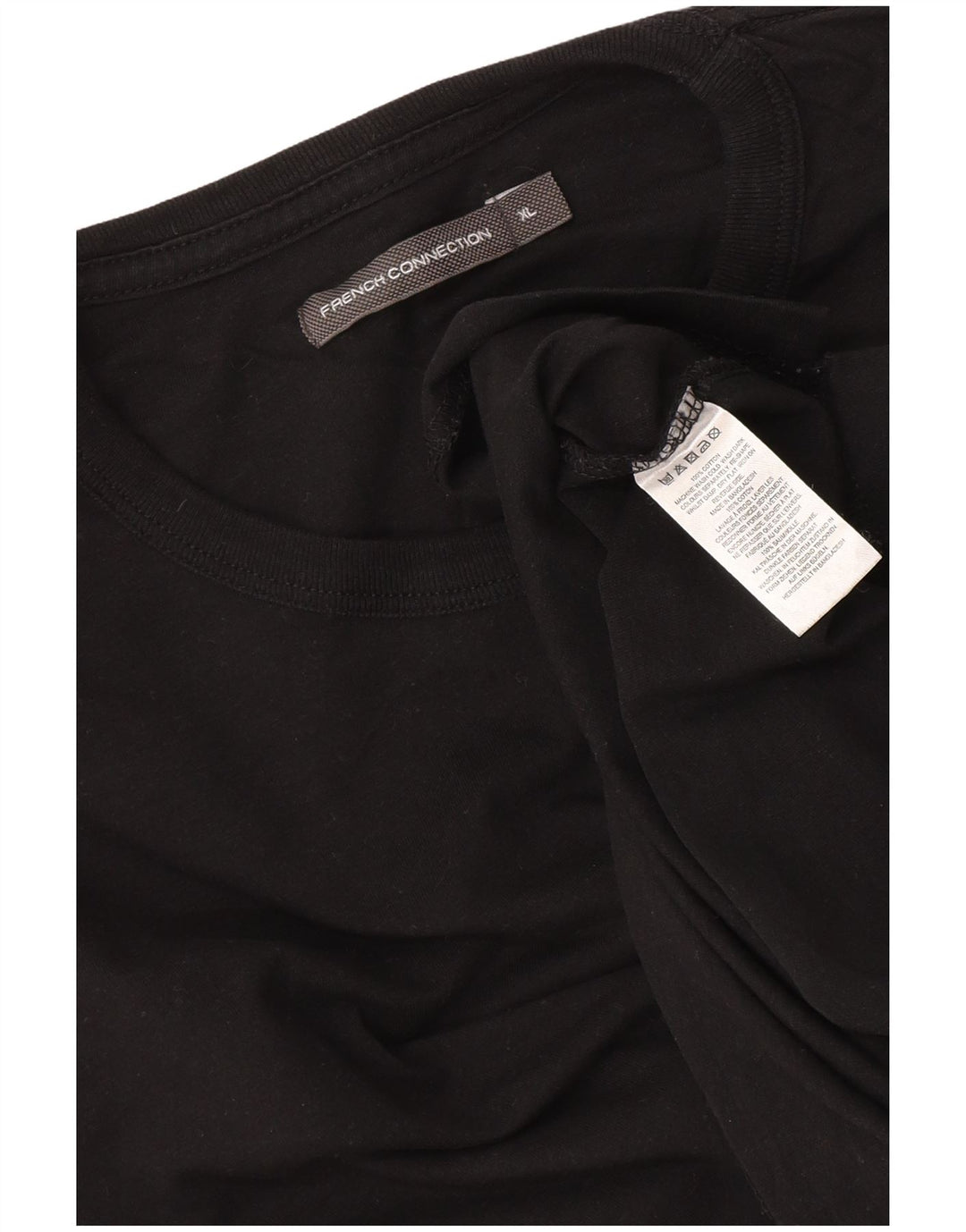 Maglia da uomo a maniche lunghe French Connection XL in cotone nero