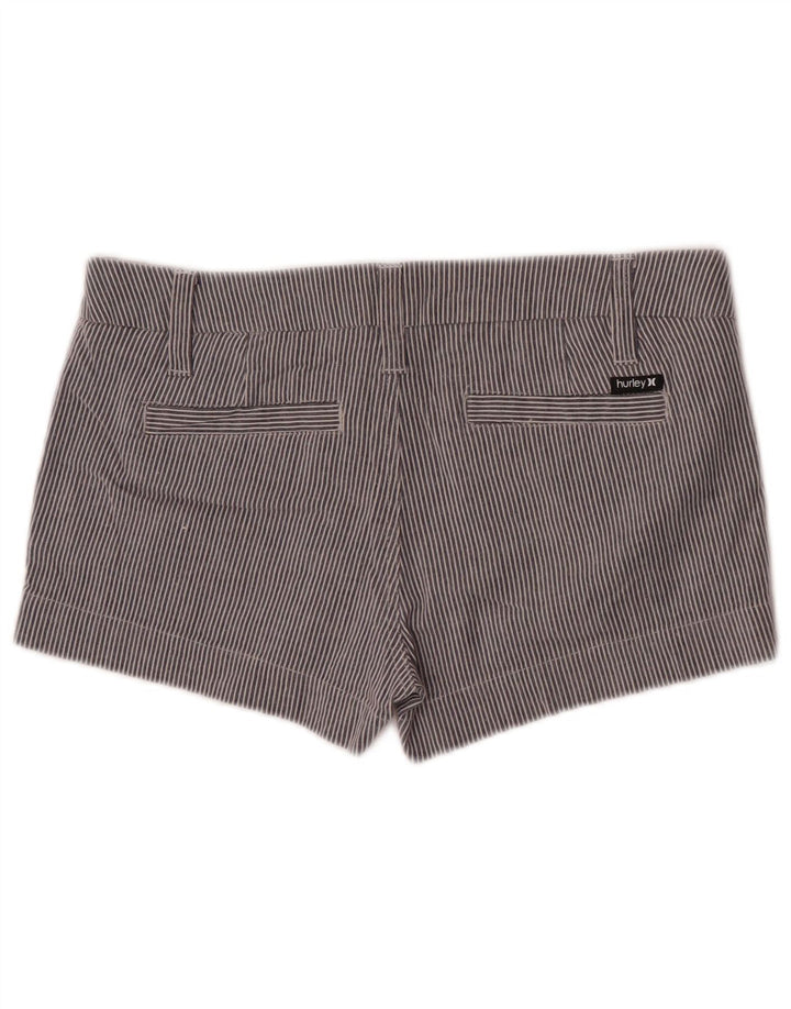 Pantaloni caldi da donna Hurley US 7 Medium W32 Cotone a righe blu