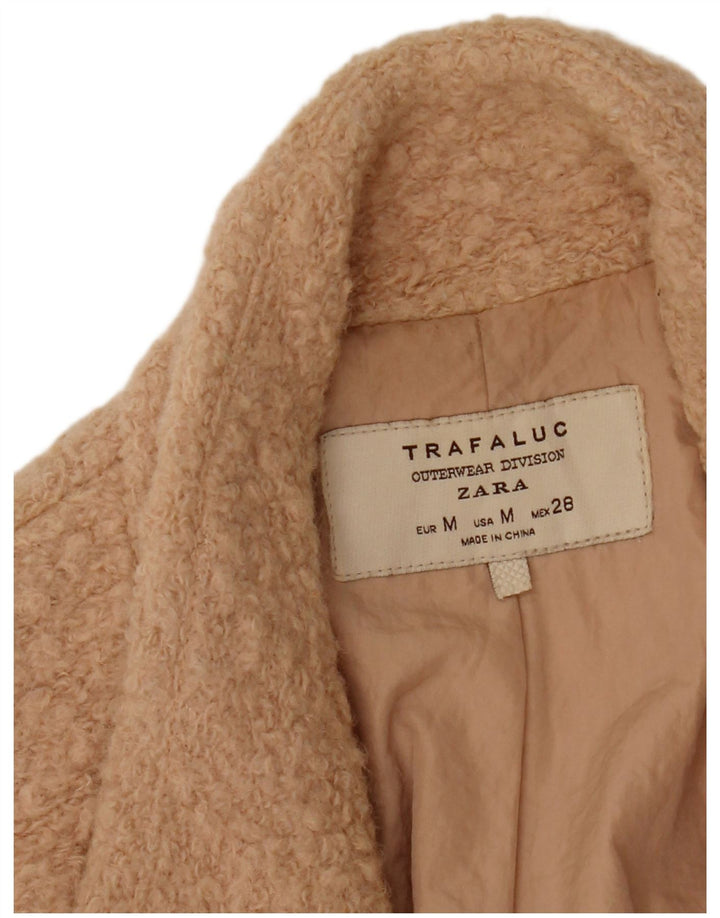Cappotto doppiopetto ZARA Trafaluc da donna UK 14 Beige medio