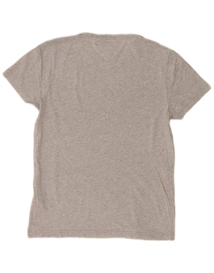 TOMMY HILFIGER T-shirt grafica da uomo Top Small in cotone color block grigio