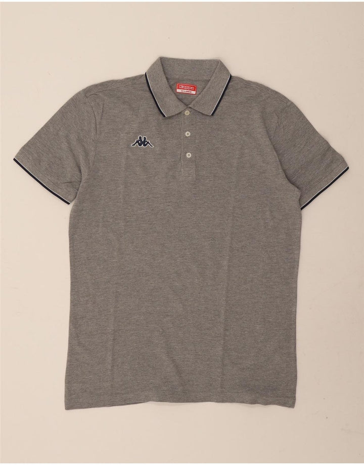 Polo Kappa Uomo 2XL Cotone Puntinato Grigio