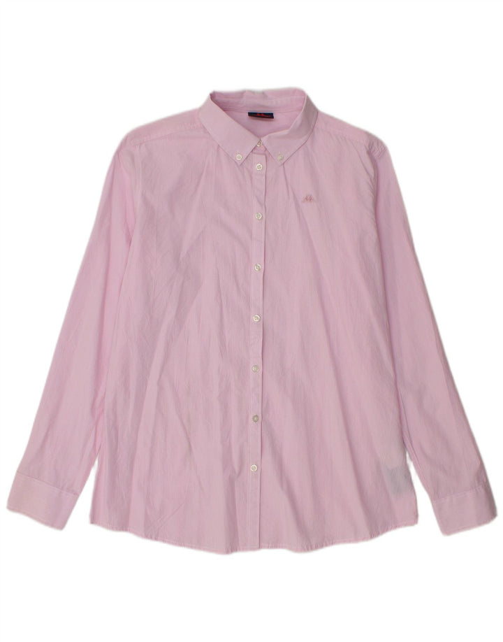 Camicia Kappa da donna UK 16 cotone a quadri rosa grande
