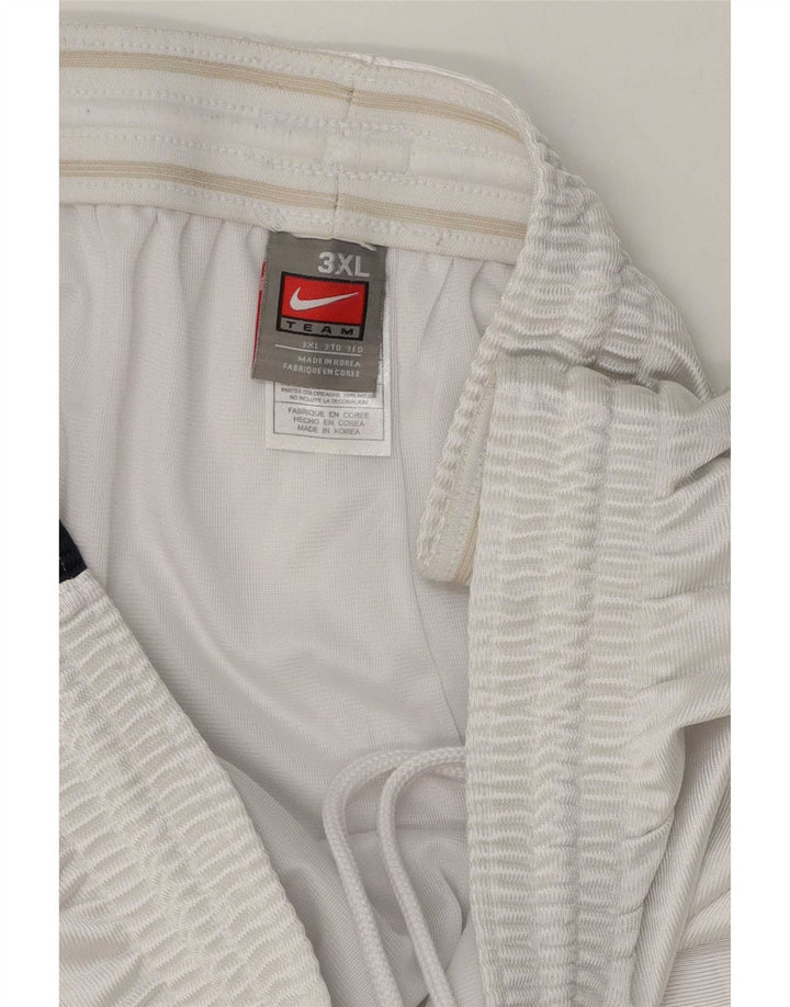 Pantaloncini sportivi da uomo Nike 3XL Poliestere color block bianco
