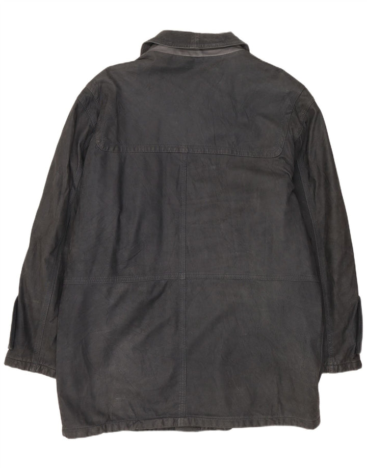 Cappotto in pelle da uomo Blue Duck IT 50 Large Blu Navy