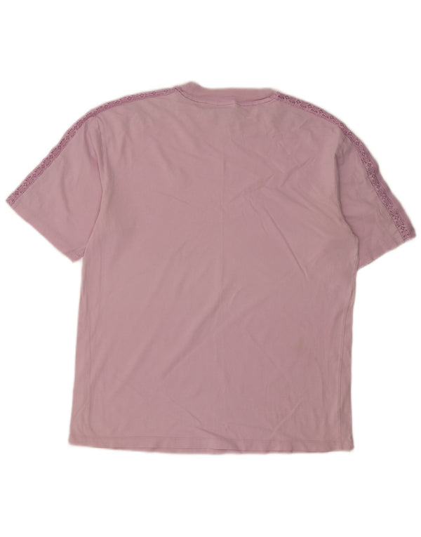 T-shirt grafica oversize da donna Adidas UK 10 piccola rosa