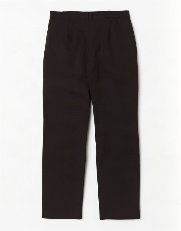 Pantaloni da abito dritti da donna Marks & Spencer UK 14 medi W34 L30 neri