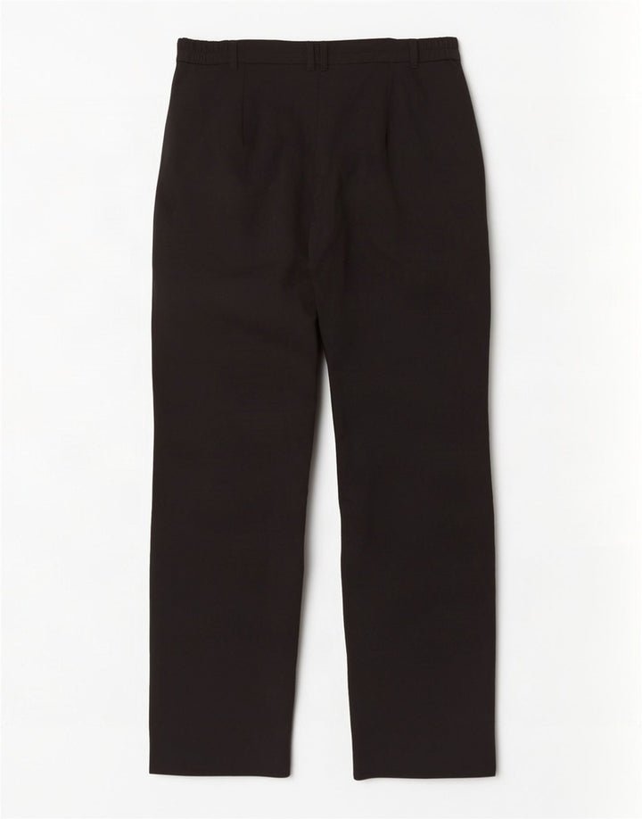 Pantaloni da abito dritti da donna Marks & Spencer UK 14 medi W34 L30 neri