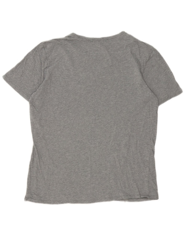 T-shirt grafica Nike da uomo con taglio atletico, grigio medio chiazzato