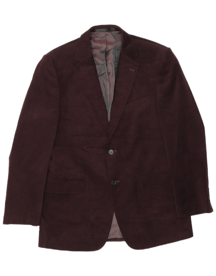 Giacca blazer a 2 bottoni da uomo Marks & Spencer UK 40 poliestere marrone medio