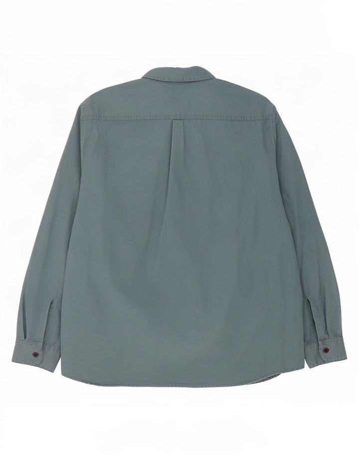 Camicia da uomo Wrangler XL in cotone blu