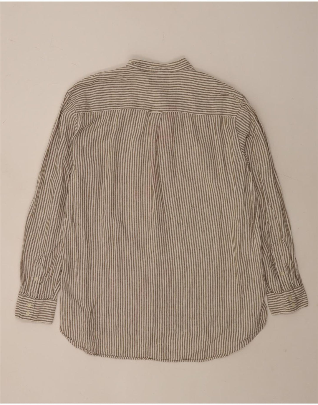 Camicia pullover da uomo Boden XL lino gessato marrone