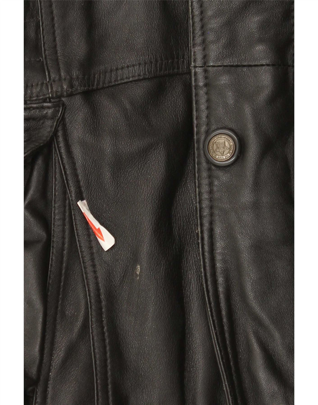 Cappotto in pelle da uomo Shelter Bay UK 42 XL Nero