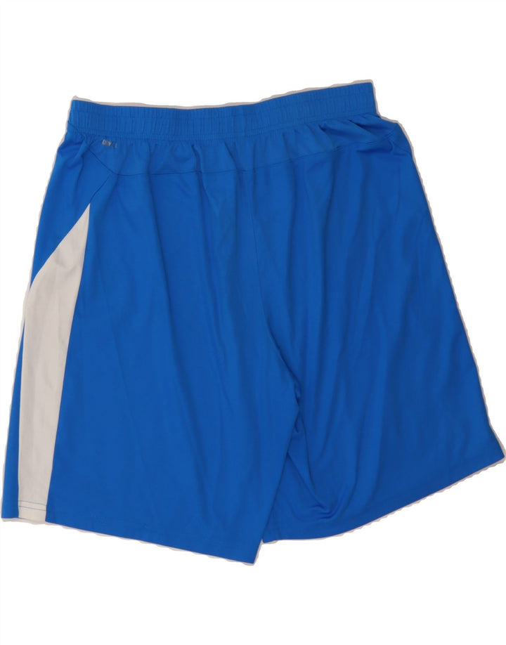 PUMA Mens Sport Shorts Large  Blue Colourblock Polyester Vintage Puma and Second-Hand Puma from Messina Hembry 