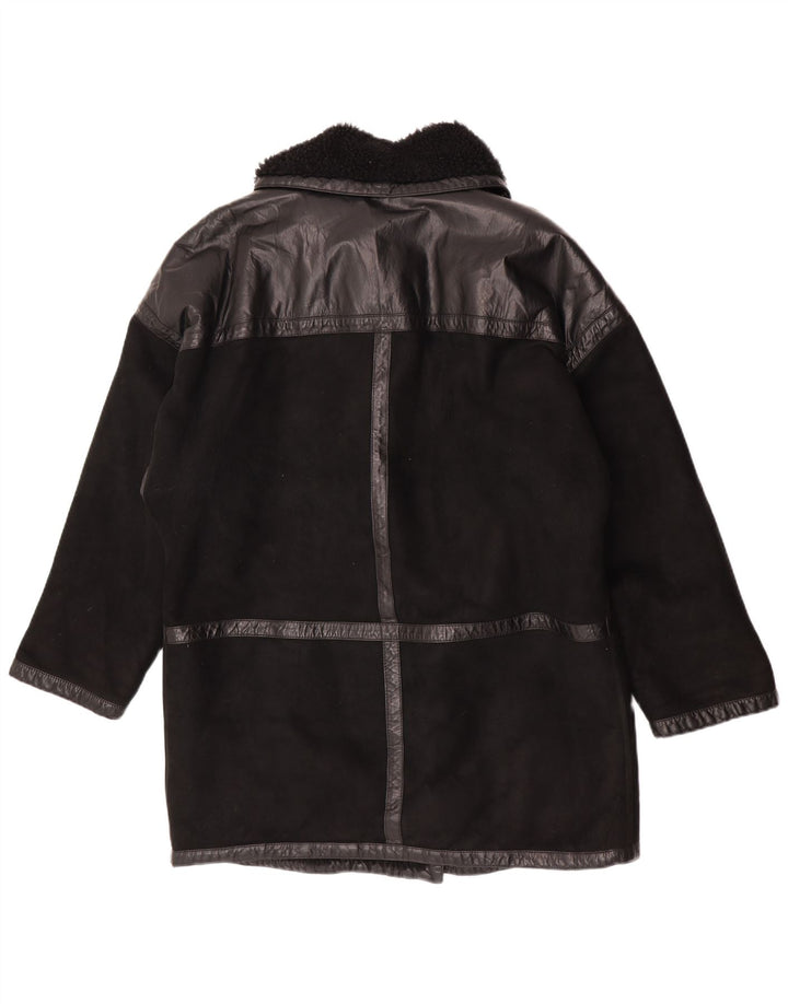 Cappotto in montone oversize da donna Skinni IT 40 Piccolo montone nero