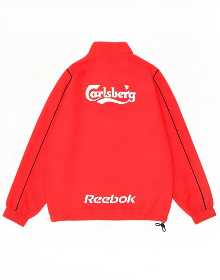 Giacca da ginnastica Reebok da uomo Liverpool Graphic XS rossa in poliestere