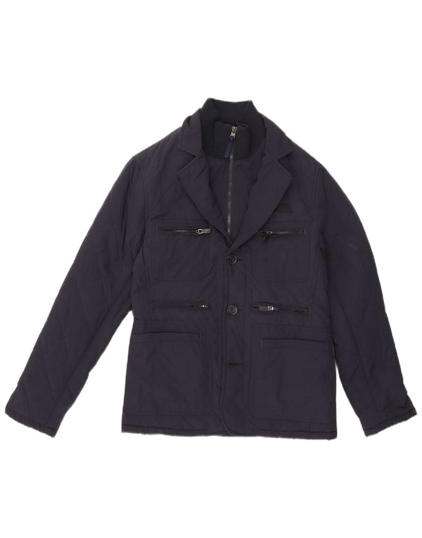 Giacca trapuntata da uomo Kappa UK 34 XS blu navy poliestere