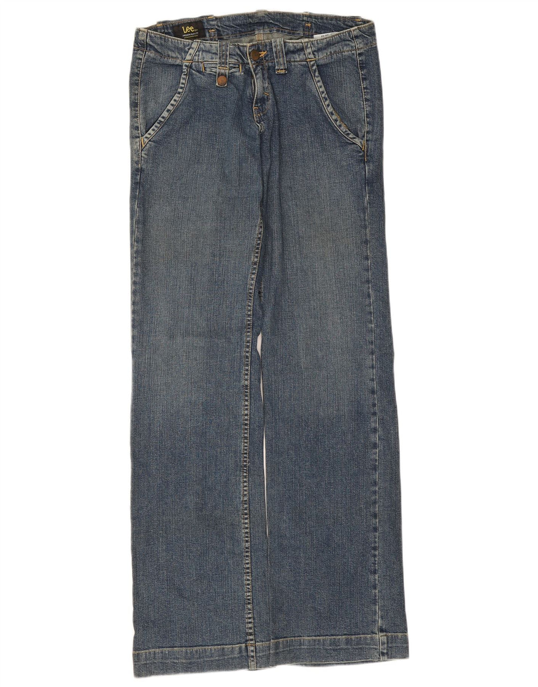 Jeans Lee da donna a gamba larga W28 L30 cotone blu