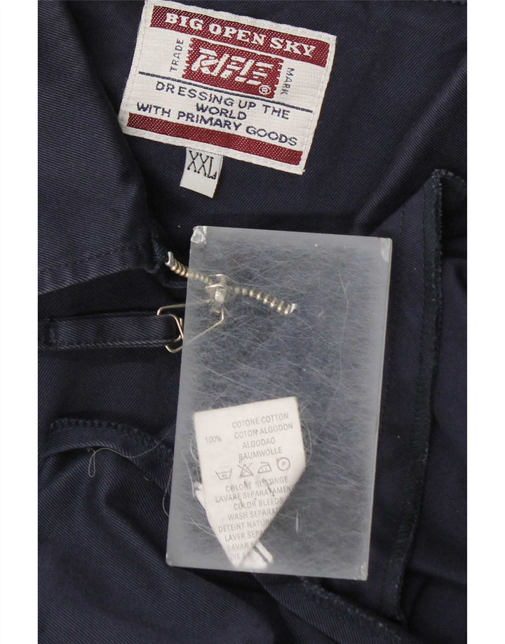 Giubbotto bomber da uomo Rifle UK 42 2XL Cotone blu navy