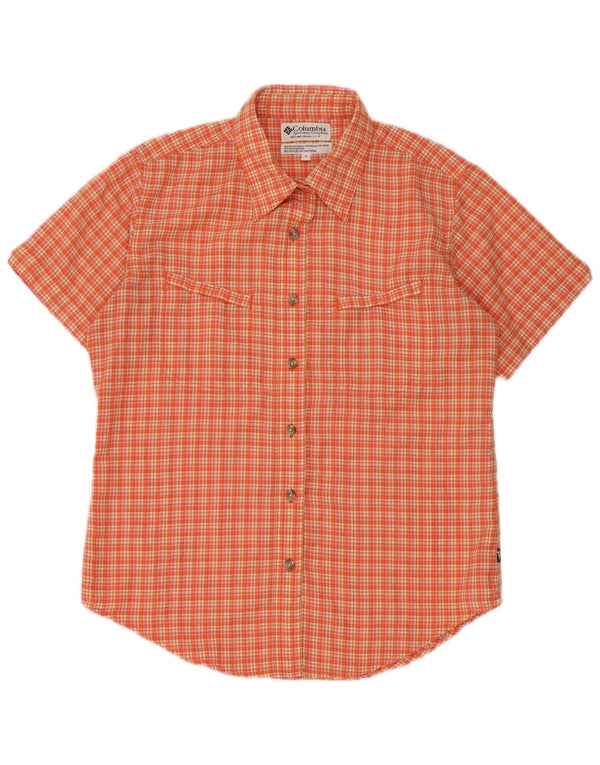 Camicia a maniche corte da uomo Columbia Small arancione in poliestere