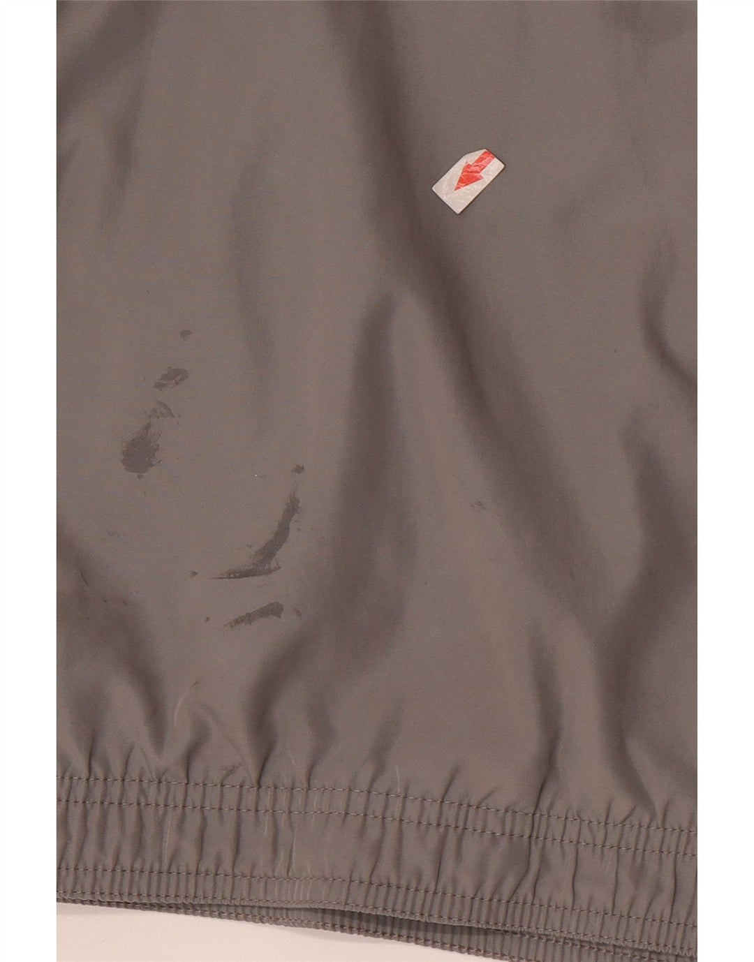 Giacca da ginnastica da uomo Reebok in poliestere color block grigio medio