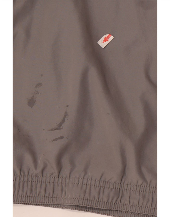 Giacca da ginnastica da uomo Reebok in poliestere color block grigio medio